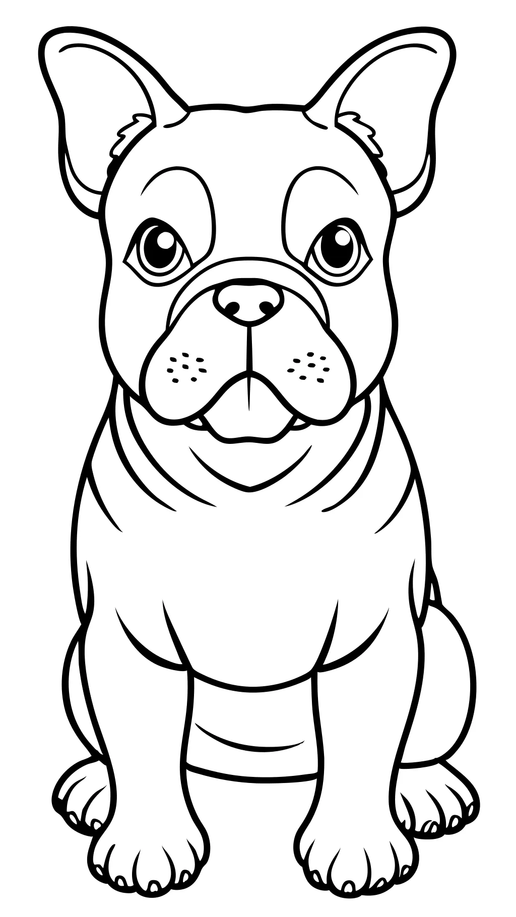 coloriage de bulldog anglais